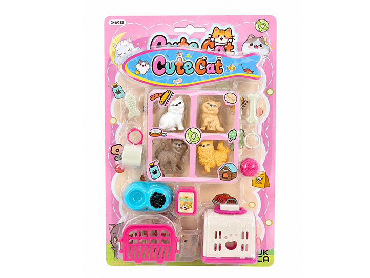 Set 4 gatitos CUTE CATS blister